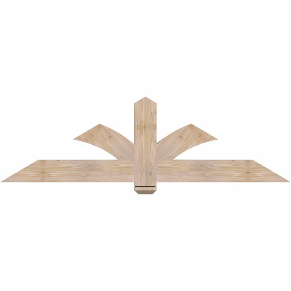 Ekena Millwork Redmond Smooth Timber Gable Bracket, Douglas Fir, 72"W x 21"H x 3 1/2"D x 5 1/2"F, 7/12 Pitch GBW072X21X0406RED00SDF - main